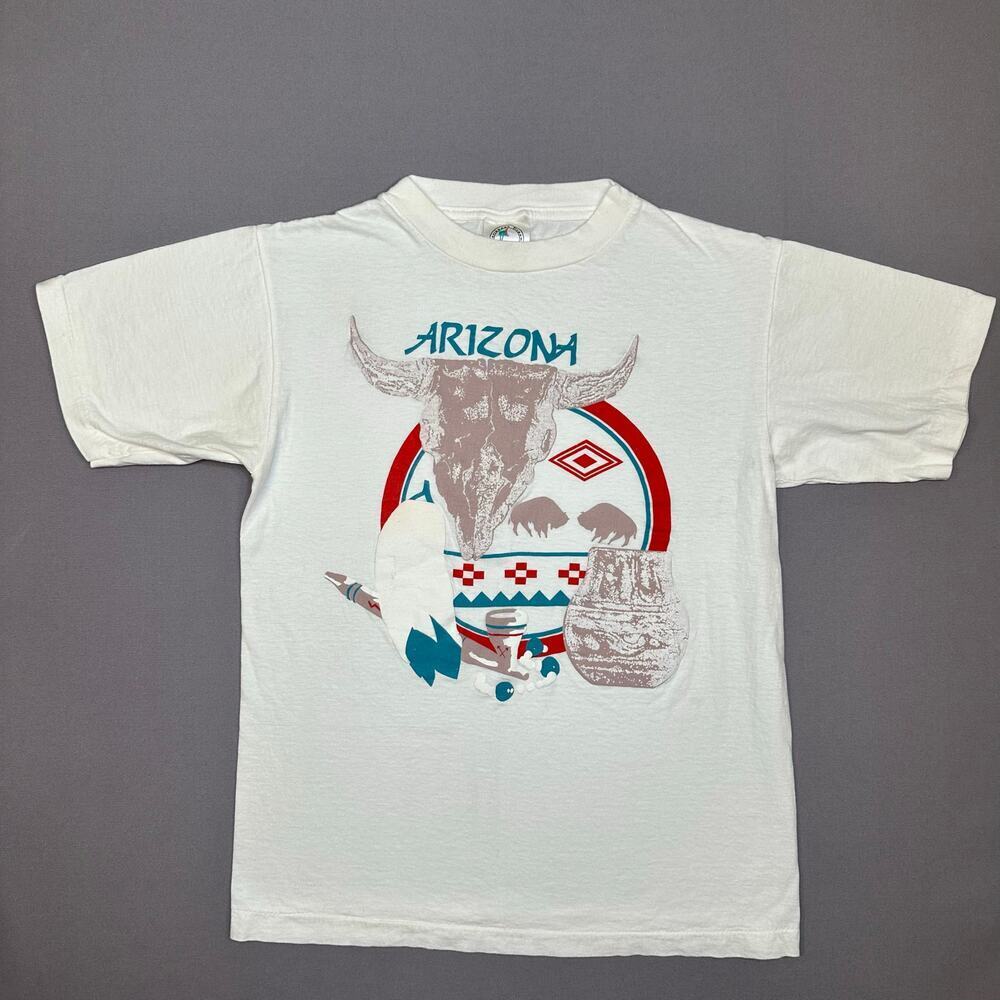 Vintage 1990’s Caribbean Dream Arizona Southwest Theme White Screenprint Tee